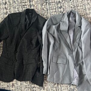 Apt. 9 Textured Black and Light Gray Blazers